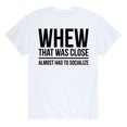 thumbnail image 1 of Instant Message - Almost Had to Socialize - Men's Short Sleeve Graphic T-Shirt, 1 of 5