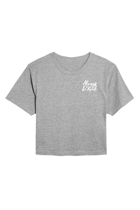 - Always Be Kind Cropped Graphic T-Shirt