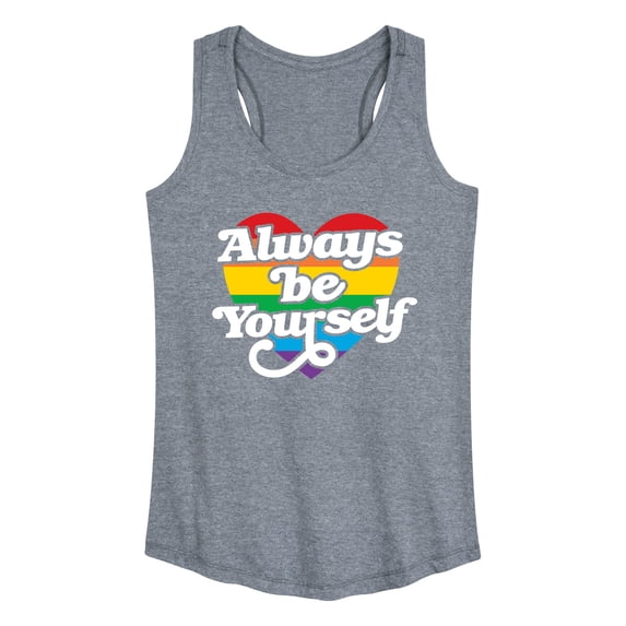 Instant Message - Always Be Yourself Graphic Racerback Tank