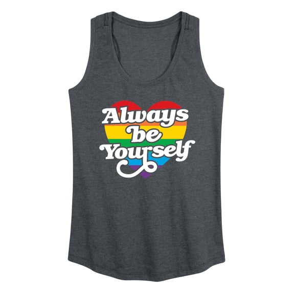 Instant Message - Always Be Yourself Graphic Racerback Tank
