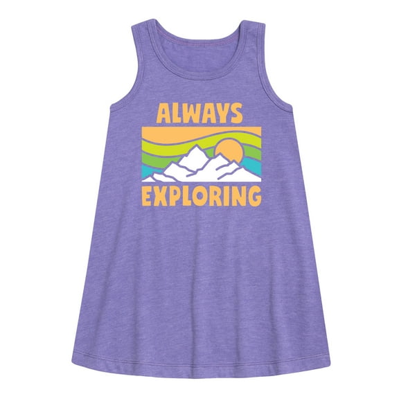 Instant Message - Always Exploring - Toddler & Youth Girls A-line Dress