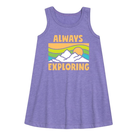 Instant Message - Always Exploring - Toddler & Youth Girls A-line Dress