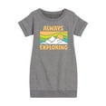 thumbnail image 1 of Instant Message - Always Exploring - Toddler & Youth Girls Fleece Dress, 1 of 1
