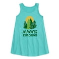 thumbnail image 1 of Instant Message - Always Exploring - Toddler and Youth Girls A-line Dress, 1 of 5