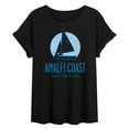 thumbnail image 1 of Instant Message - Amalfi Coast Sailing Club - Women's Oversized Graphic T-Shirt, 1 of 5
