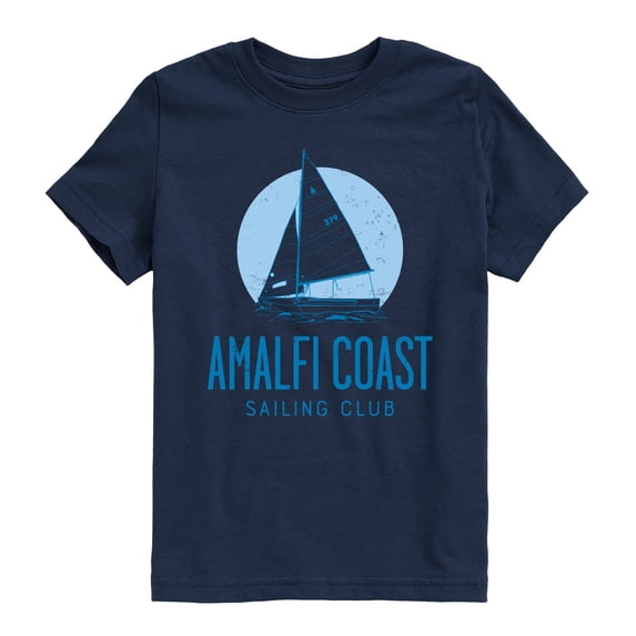 Instant Message - Amalfi Coast Sailing Club Boys' Short Sleeve Graphic T-Shirt