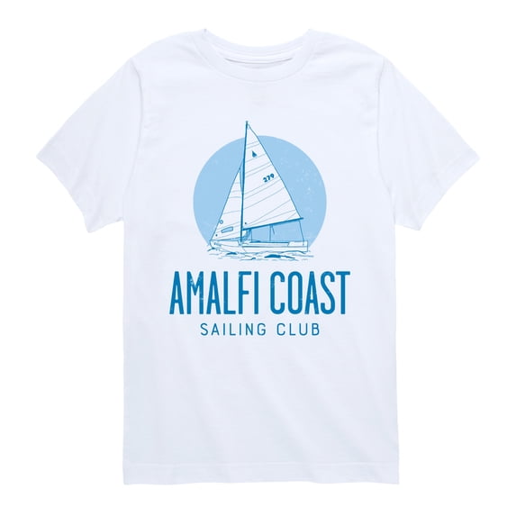 Instant Message - Amalfi Coast Sailing Club Boys' Short Sleeve Graphic T-Shirt