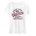 thumbnail image 1 of Instant Message - America 250 - Women's Short Sleeve Graphic T-Shirt, 1 of 5