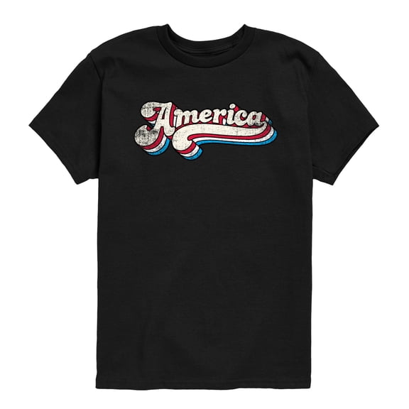 Instant Message - America 70s Type - Youth Boys Short Sleeve Graphic T-Shirt