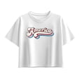 thumbnail image 1 of Instant Message - America 70s Type Short Sleeve Boxy Graphic T-Shirt, 1 of 5