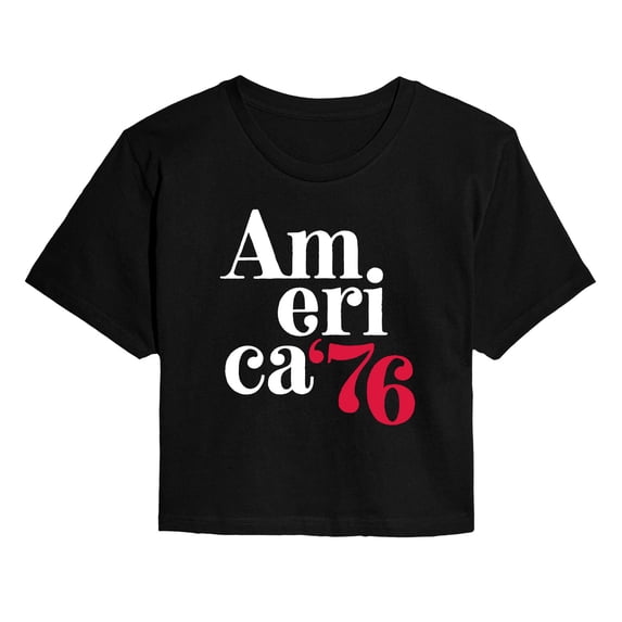 Instant Message - America 76 Cropped Graphic T-Shirt