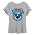 thumbnail image 1 of Instant Message - America Collegiate - Women's Oversized Graphic T-Shirt, 1 of 5
