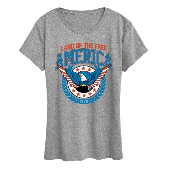 Instant Message - America Collegiate Short Sleeve Graphic T-Shirt