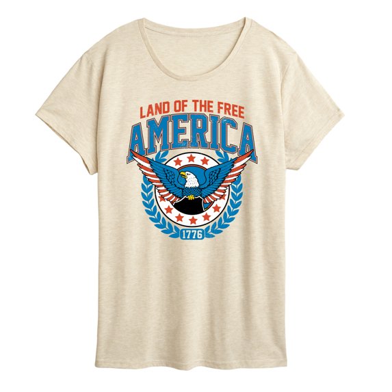 Instant Message - America Collegiate Short Sleeve Graphic T-Shirt