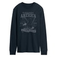thumbnail image 1 of Instant Message - America Eagle - Men's Long Sleeve Graphic T-Shirt, 1 of 5