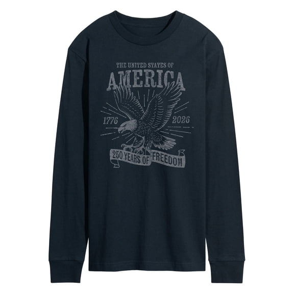 Instant Message - America Eagle - Men's Long Sleeve Graphic T-Shirt