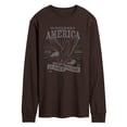 thumbnail image 1 of Instant Message - America Eagle - Men's Long Sleeve Graphic T-Shirt, 1 of 4