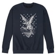 thumbnail image 1 of Instant Message - America Eagle Stars   - Men's Crew Neck Fleece Pullover, 1 of 6