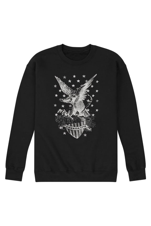 - America Eagle Stars   - Men's Crew Neck Fleece Pullover