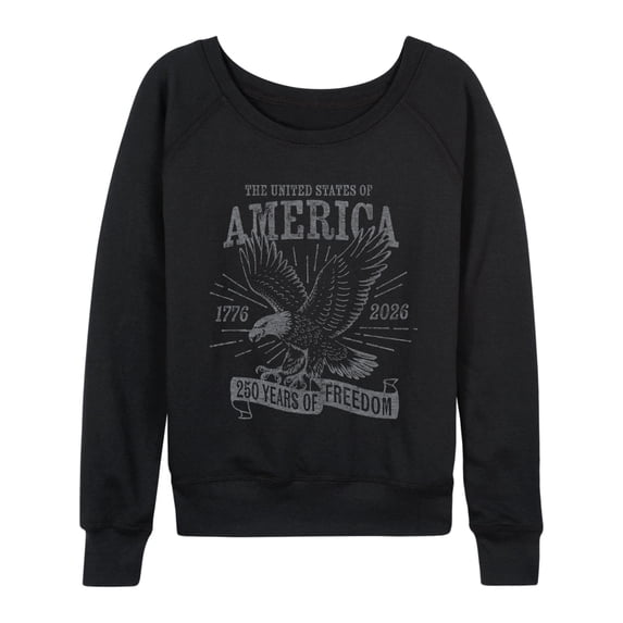 Instant Message - America Eagle - Women's French Terry Long Sleeve Pullover