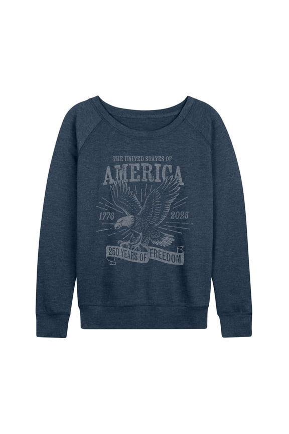 - America Eagle - Women's French Terry Long Sleeve Pullover