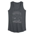 thumbnail image 1 of Instant Message - America Eagle Graphic Racerback Tank, 1 of 4