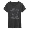 thumbnail image 1 of Instant Message - America Eagle - Women's Short Sleeve Graphic T-Shirt, 1 of 5
