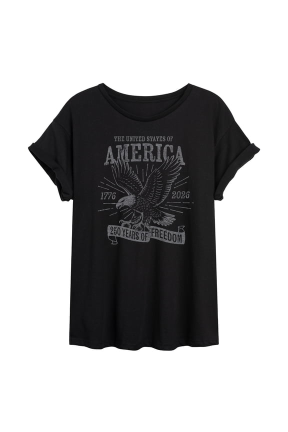 - America Eagle - Womens Oversized Graphic T-Shirt