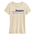 thumbnail image 1 of Instant Message - America Lines Short Sleeve Graphic T-Shirt, 1 of 5