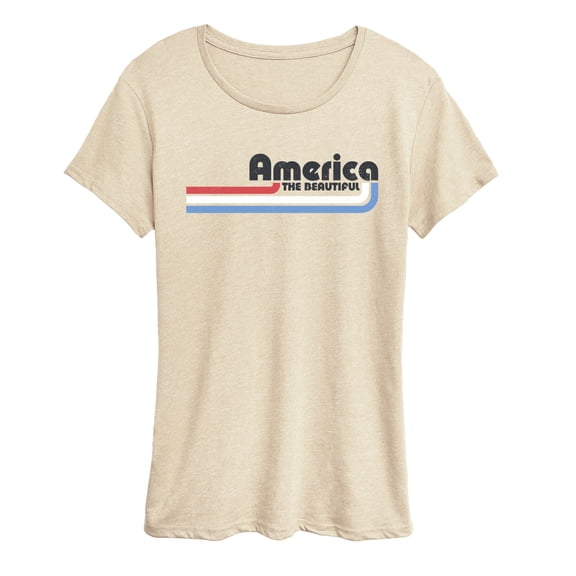 Instant Message - America Lines - Women's Short Sleeve Graphic T-Shirt