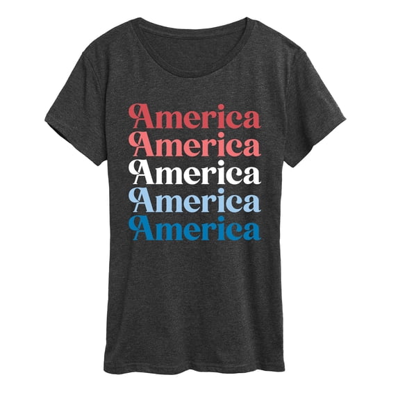 Instant Message - America Repeated - Women's Short Sleeve Graphic T-Shirt
