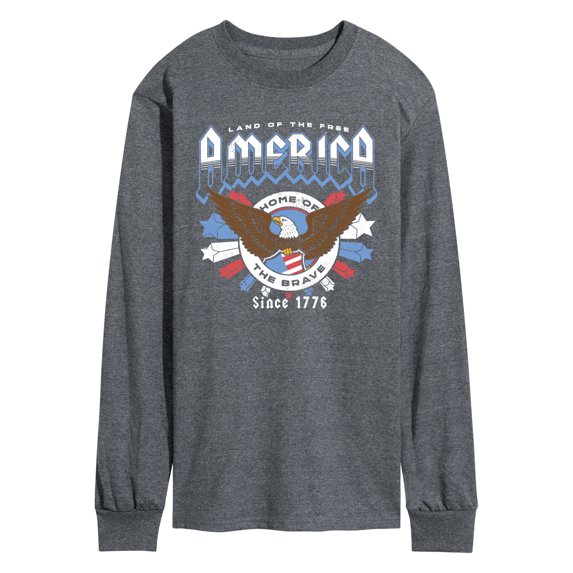 Instant Message - America Rock Tee Long Sleeve Graphic T-Shirt