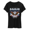 thumbnail image 1 of Instant Message - America Rock Tee - Women's Short Sleeve Graphic T-shirt, 1 of 5