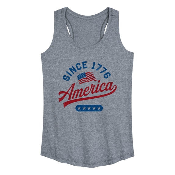 Instant Message - America Since 1776 Graphic Racerback Tank