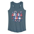thumbnail image 1 of Instant Message - America Vibes - Women's Racerback Tank Top, 1 of 6