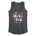 thumbnail image 1 of Instant Message - America Vibes - Women's Racerback Tank Top, 1 of 6