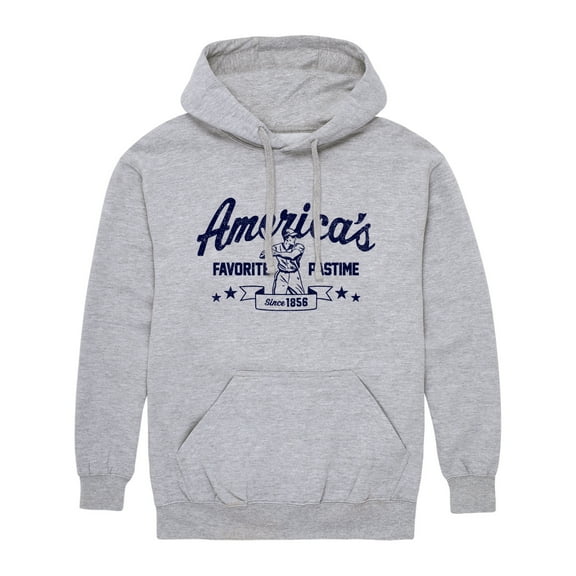 Instant Message - America's Favorite Pastime - Men's Pullover Hooded Fleece Sweatshirt