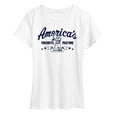 thumbnail image 1 of Instant Message - America's Favorite Pastime - Women's Short Sleeve Graphic T-Shirt, 1 of 6