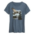 thumbnail image 1 of Instant Message - America's Hawk Nature Scenery - Women's Short Sleeve Graphic T-Shirt, 1 of 5