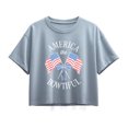 thumbnail image 1 of Instant Message - America the Bowtiful Short Sleeve Boxy Graphic T-Shirt, 1 of 5