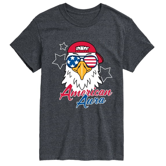 Instant Message - American Aura Eagle Short Sleeve Graphic T-Shirt