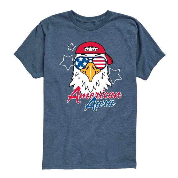 Instant Message - American Aura Eagle Short Sleeve Graphic T-Shirt