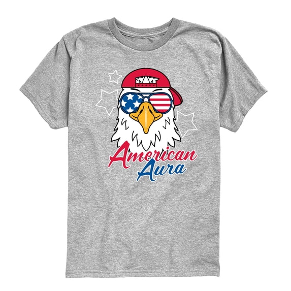 Instant Message - American Aura Eagle Short Sleeve Graphic T-Shirt