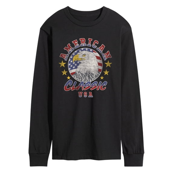 Instant Message - American Classic Long Sleeve Graphic T-Shirt
