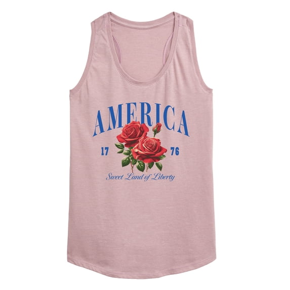 Instant Message - American Roses Graphic Racerback Tank