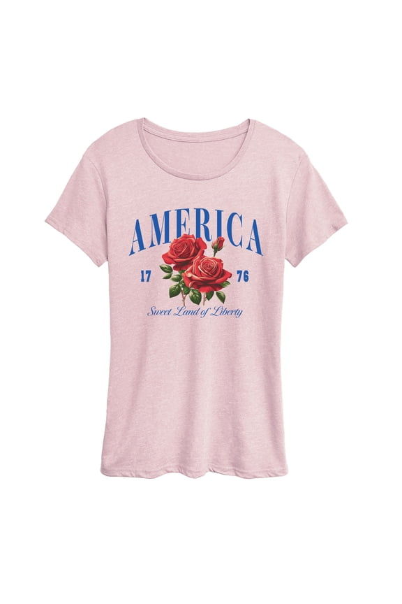 - American Roses - Women's Short Sleeve Graphic T-Shirt