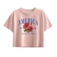 thumbnail image 1 of Instant Message - American Roses - Youth Girls Boxy T-Shirt, 1 of 5