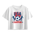 thumbnail image 1 of Instant Message - USA Soccer Champions - Youth Girls Boxy T-Shirt, 1 of 5