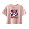 thumbnail image 1 of Instant Message - USA Soccer Champions - Youth Girls Boxy T-Shirt, 1 of 5