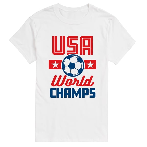 Instant Message - American Soccer World Champs Short Sleeve Graphic T-Shirt